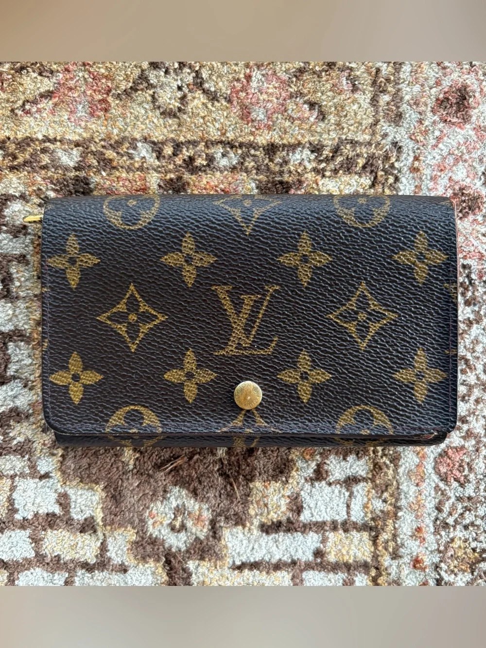 Louis Vuitton Monogram Canvas Tresor Front Snap Wallet